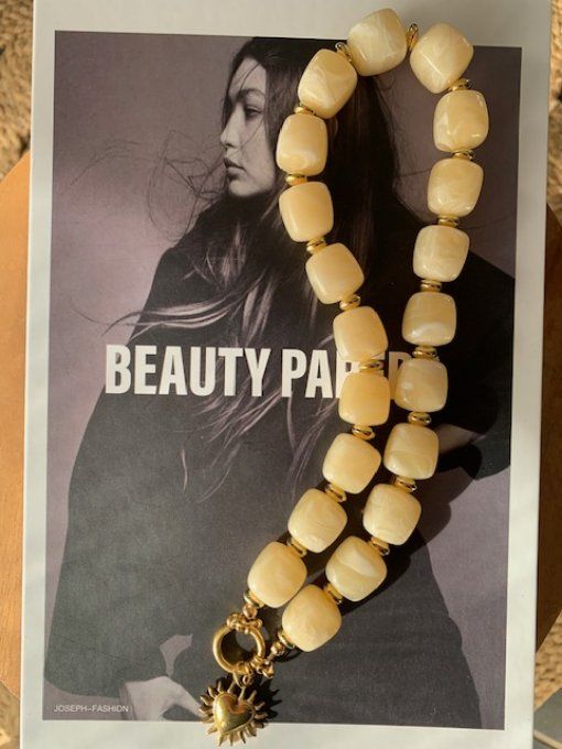 CHRISTIANE BEIGE - COLLIER INTERCHANGEABLES