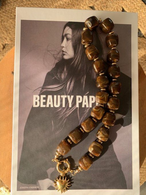 CHRISTIANE COEUR DORÉ - COLLIER