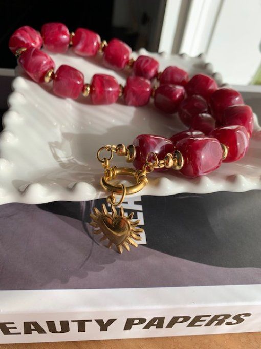 CHRISTIANE COEUR DORÉ - COLLIER