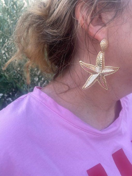 BOUCLES D'OREILLES ACCROCHE REGARD - BOUCLES MARINE