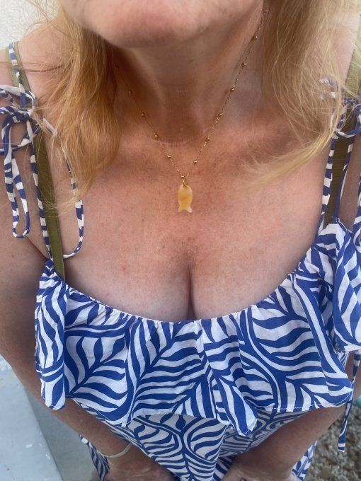 COLLIER PETITES BOULES - POISSON PIERRES NATURELLES/ COLLIER BUBULLE