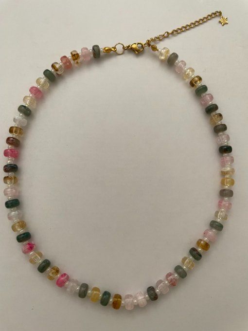 COLLIER PERLES RONDELLES - NINON