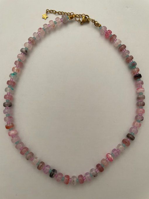 COLLIER PERLES RONDELLES - NINON