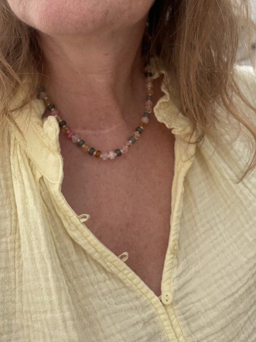 COLLIER PERLES RONDELLES - NINON
