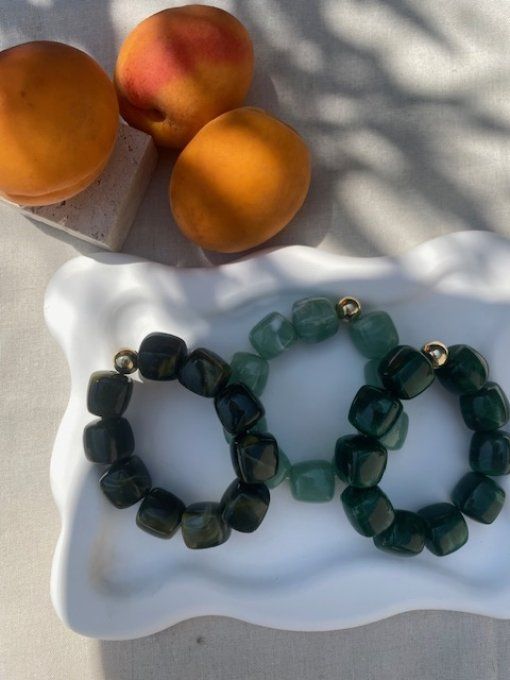 Bracelet perle cube arrondis - bracelet Christiane