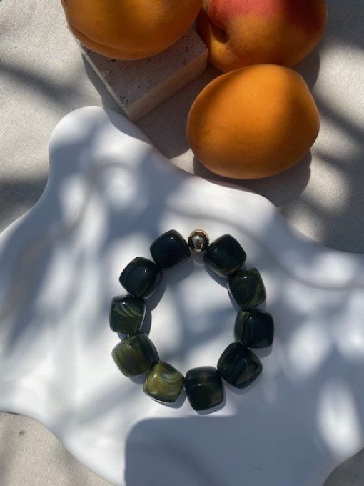 Bracelet perle cube arrondis - bracelet Christiane