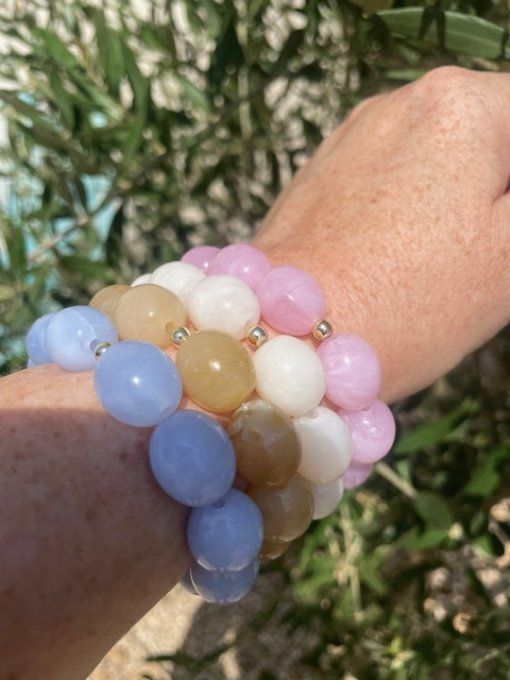 Bracelet perle élastique OLIVE