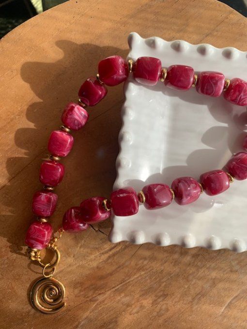 CHRISTIANE FRAMBOISE + ESCARGOT  - COLLIER