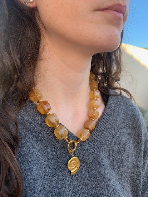 CHRISTIANE MIEL + ESCARGOT - COLLIER