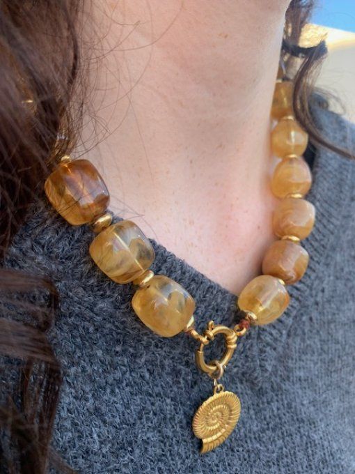 CHRISTIANE MIEL + ESCARGOT - COLLIER