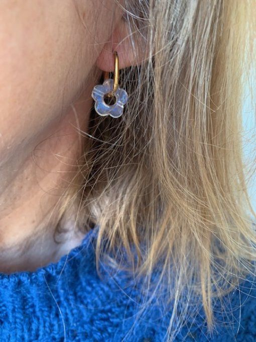  CRÉOLES MARGUERITE - BOUCLES D'OREILLES INTERCHANGEABLES