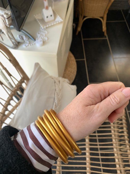 JONC COLORES  OR - BRACELET 