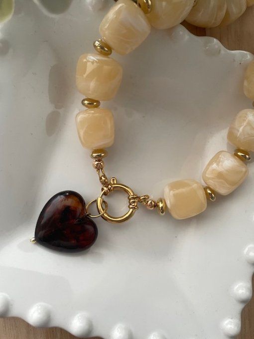 CHRISTIANE BEIGE - COLLIER INTERCHANGEABLES