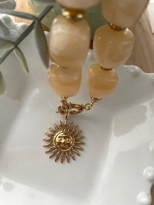 CHRISTIANE BEIGE - COLLIER INTERCHANGEABLES