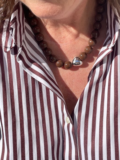 Collier chocolat AIMÉ