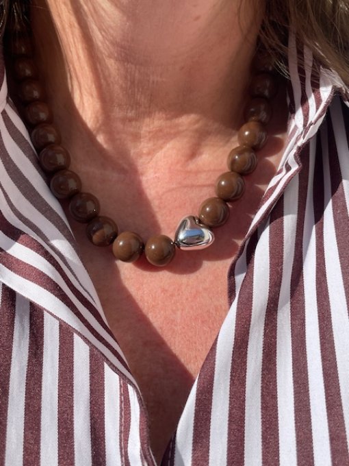 Collier chocolat AIMÉ