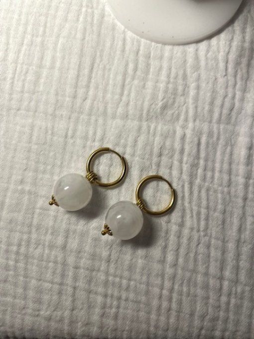 Boucles d'oreilles GABY - Créole acier inoxydable