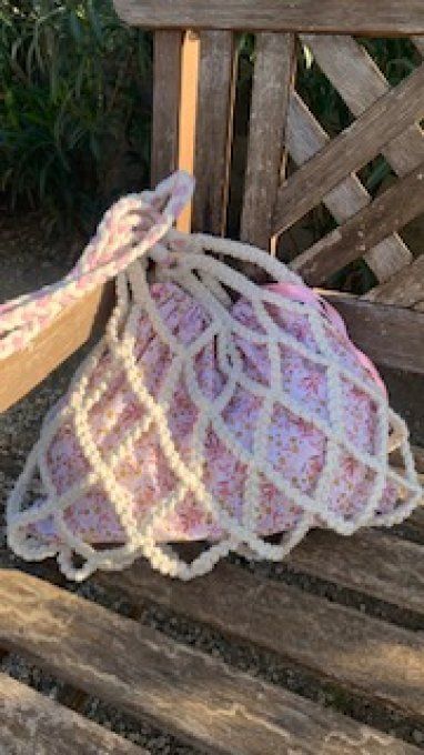 Sac filet artisanal en coton - modèle "FIFIL"