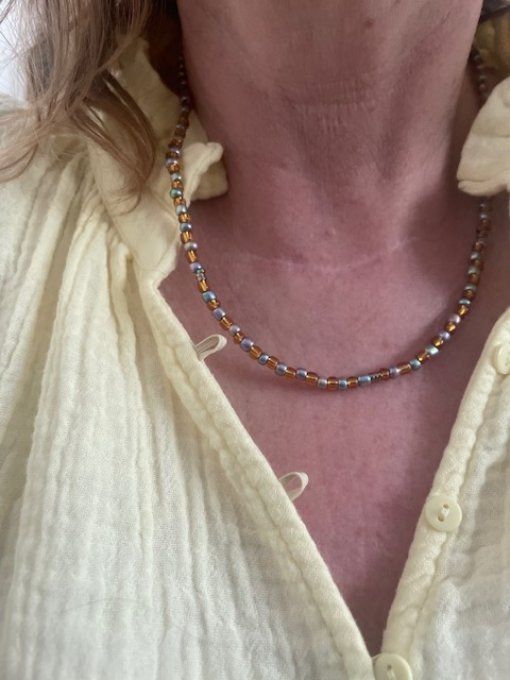 Collier NINA - Collier perle de rocaille