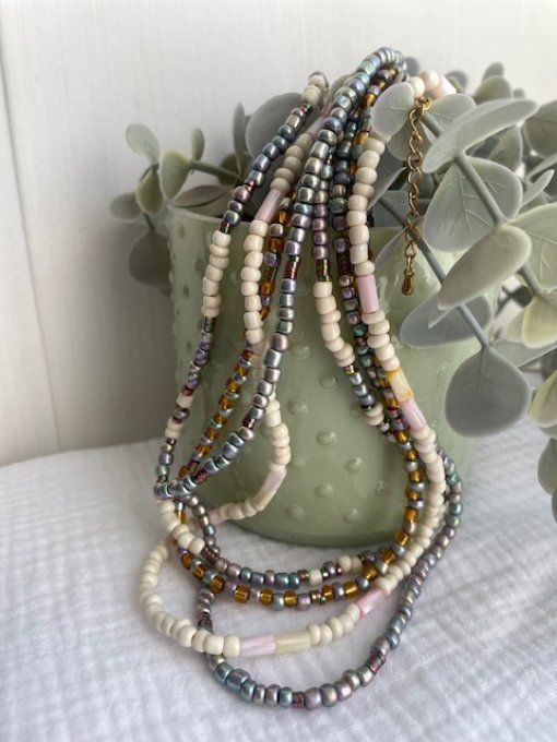 Collier NINA - Collier perle de rocaille