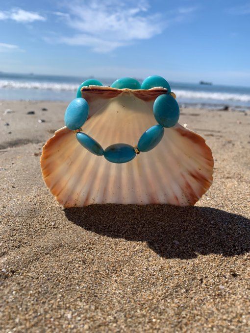 MAEVA  - Bracelet élastique- séparateur en acier inoxydable