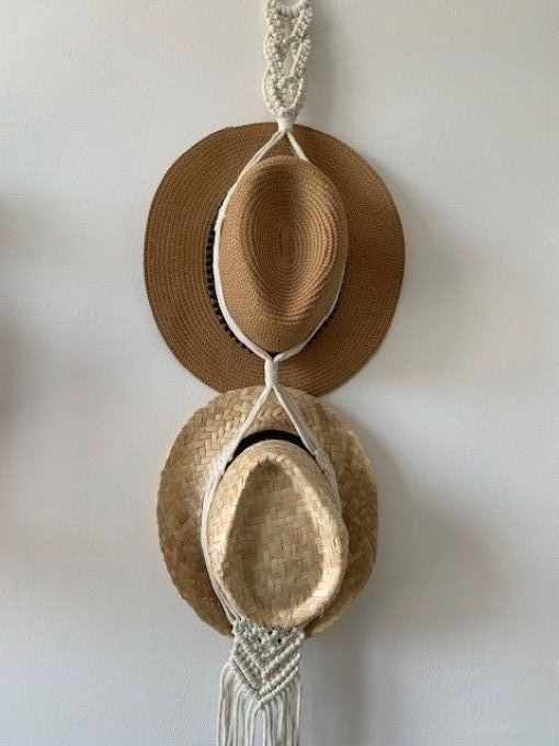 Double porte chapeaux fait main - modèle "IRIS"