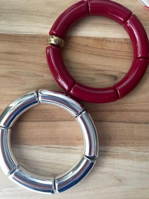 AFRGENTÉ - BRACELET PERLE TUBE