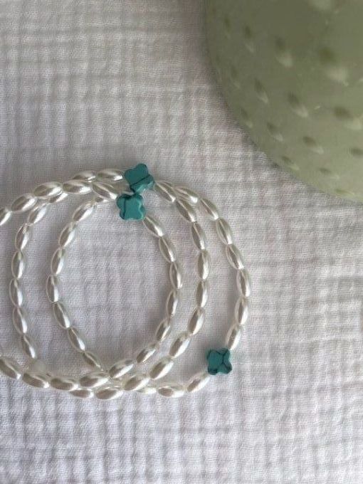 BRACELET TRÈFLE - PERLE D'EAU DOUCE